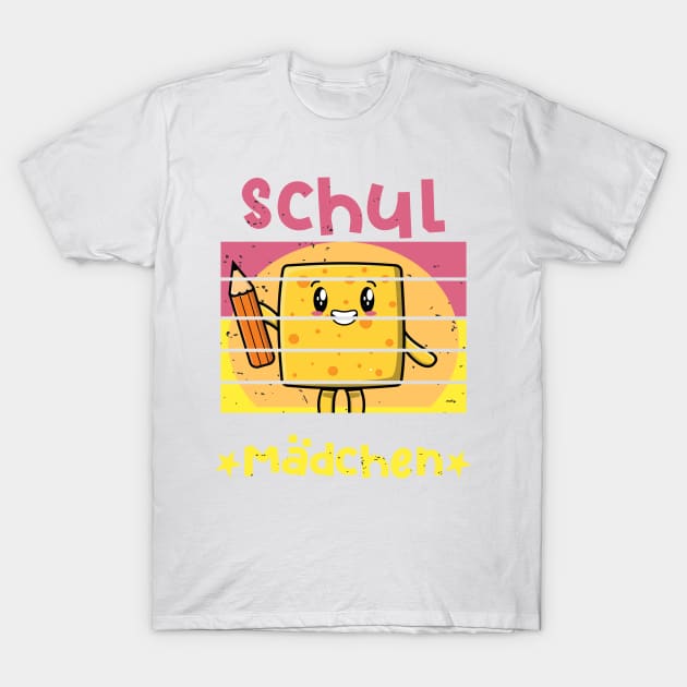 Schulmädchen 1. Klasse Smile Schulbeginn T shirt T-Shirt by chilla09